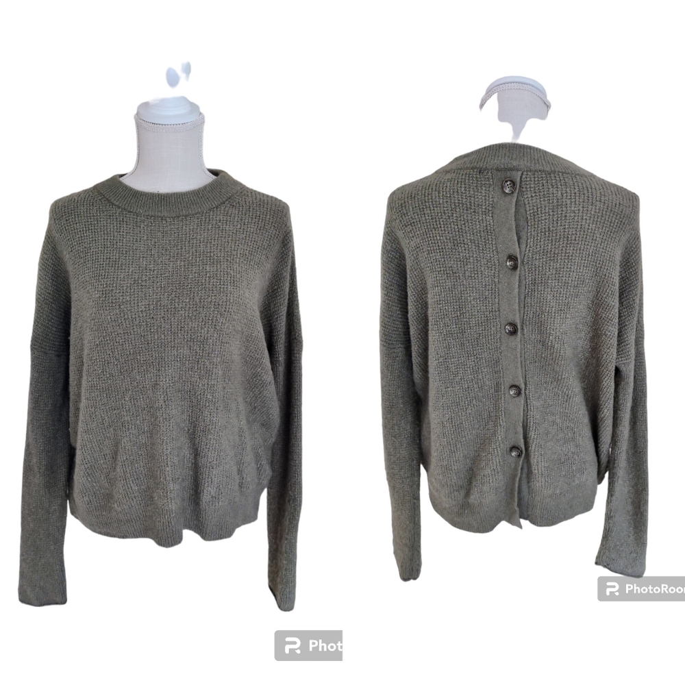 Point‎ Sur Oversized SOFT ALPACA WOOL sweater Green